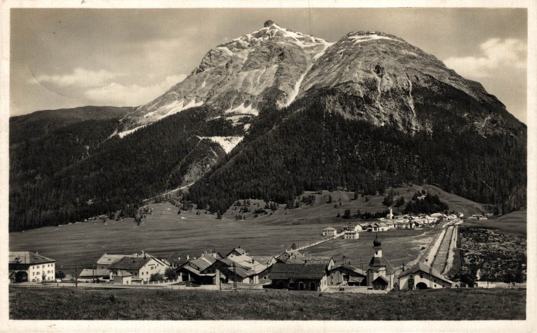 Cartoline postali: Ponte und Campovasto mit Piz Misaun – Usato da Bronschhofen venduto da Astore