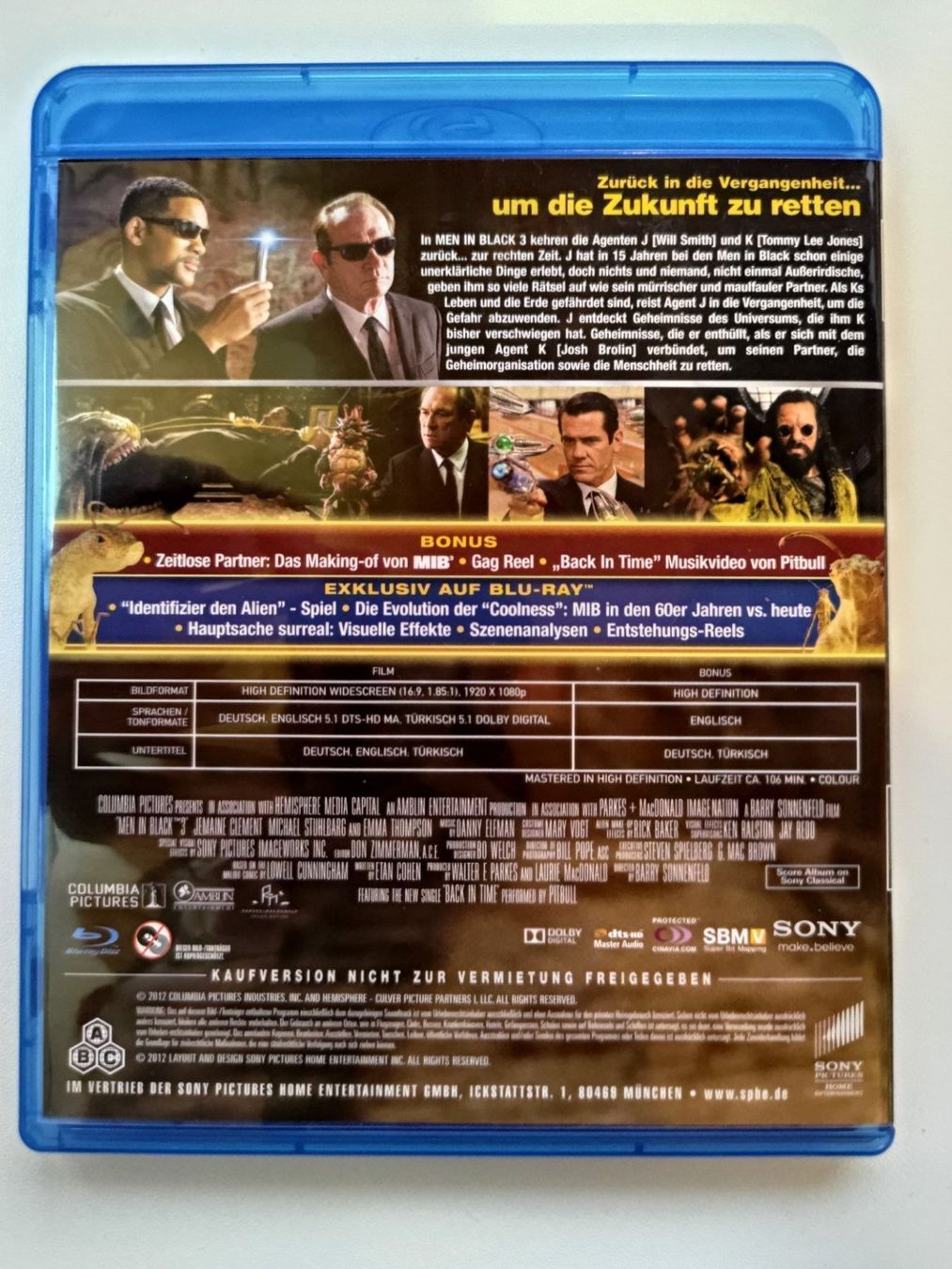 Tutti i DVDs: MIB 3 Men In Black 3 – Usato da Liestal venduto da Kratzilla 2