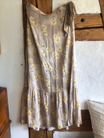 Marc Aurel Jupe M 38 Wickeljupe Blumen Viskose Maxi