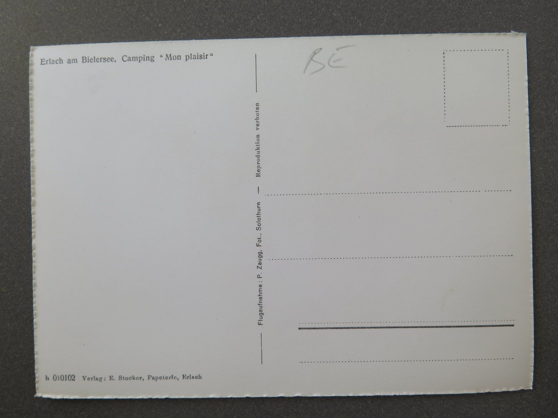 Cartoline postali: ERLACH - CAMPING - FLUGAUFNAHME – Usato da Wittenbach venduto da lipasal 1
