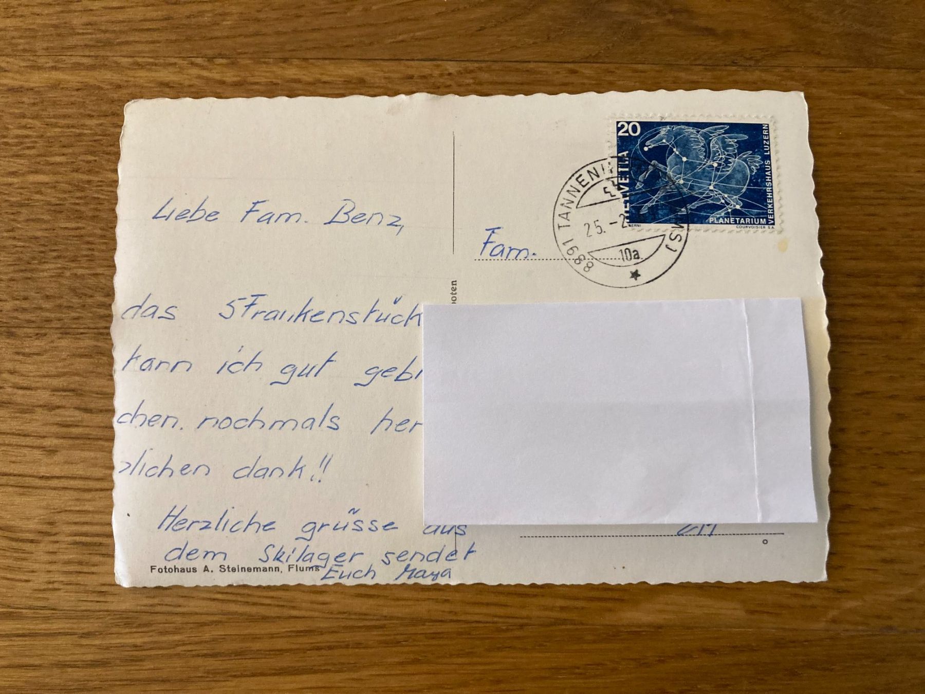 Cartoline postali: Alte Ansichtskarte Flumserberg - Flugaufnahme – Usato da Mönchaltorf venduto da Tschibi 1
