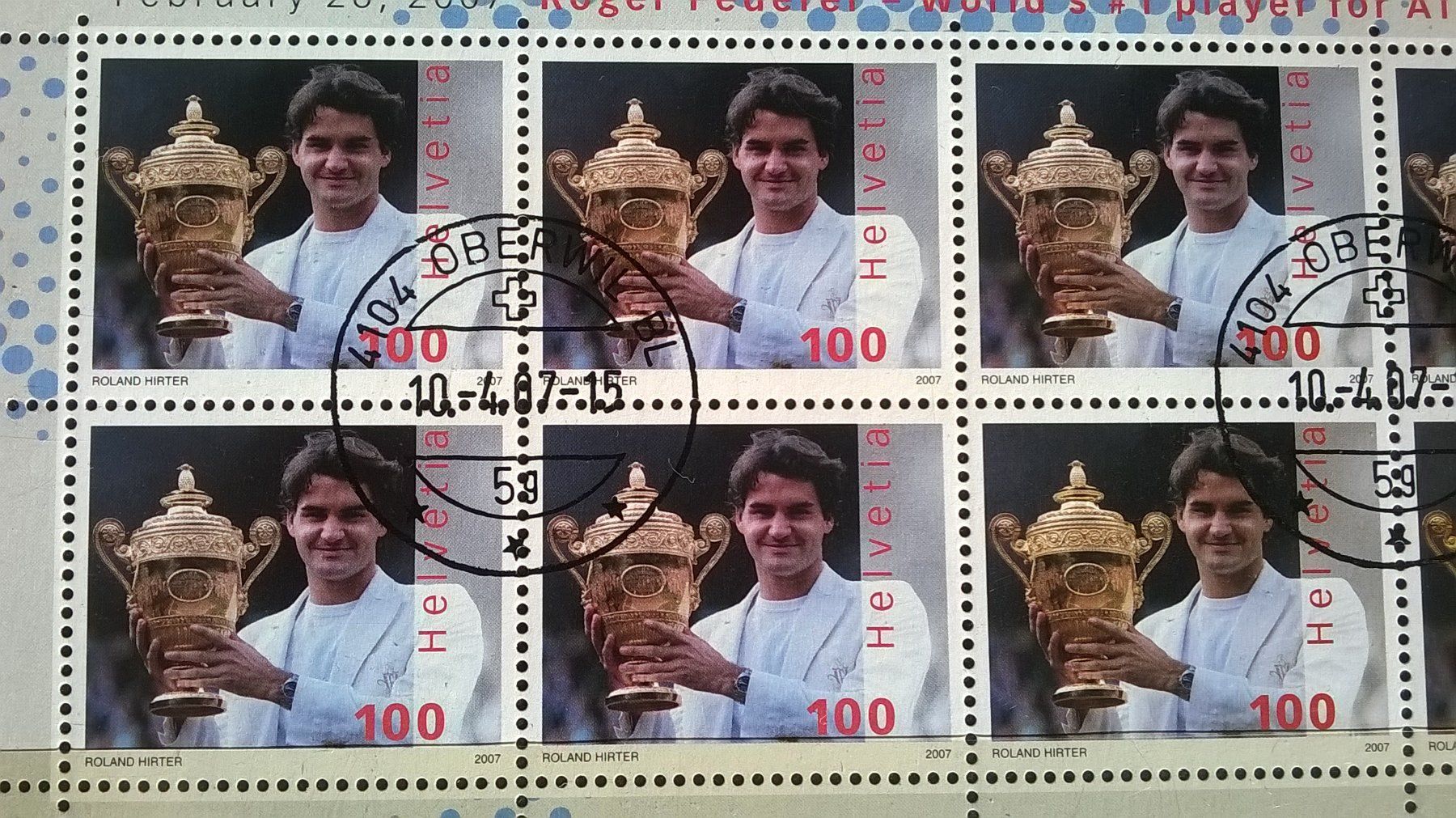 Tutti i francobolli: Roger Federer / Briefmarken / Sondermarken – Nuovo (secondo la descrizione) da Jona venduto da Argus36 1