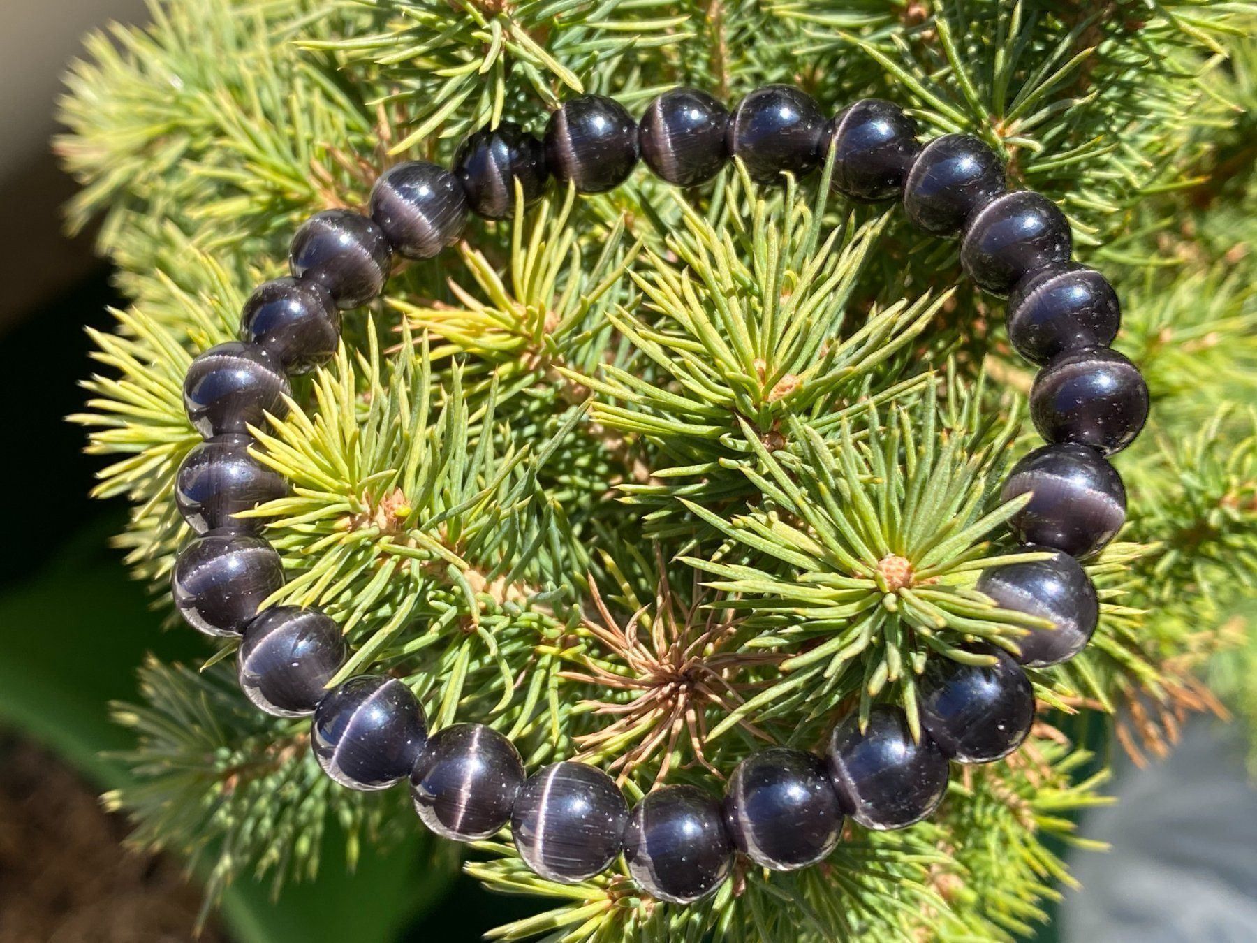 Bracciali & Braccialetti: Armband mit Katzenaugen – Nuovo e nell'imballaggio originale da Matten b. Interlaken venduto da kero71 4