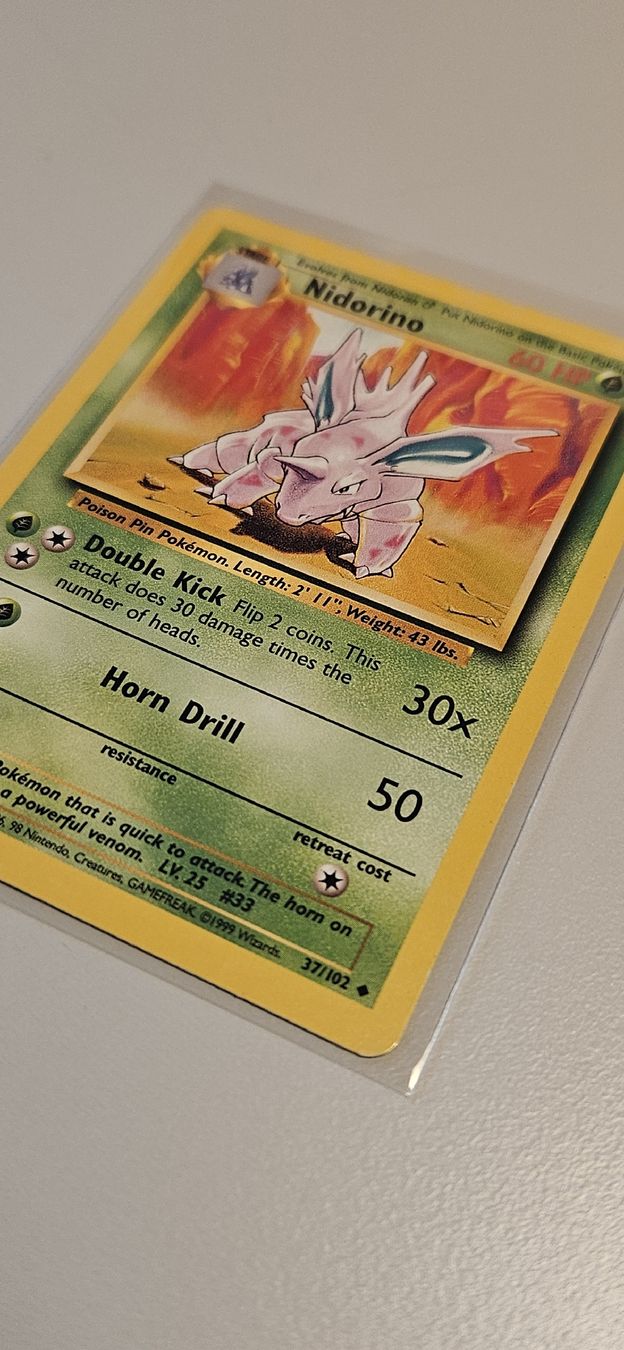 Pokémon Carte collezionabili: Nidorino 37/102 ENG Base Set – Usato da Belp venduto da Ginus85 5