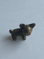 Kleine Messingfigur Schwein alt, Sammlerstück(S8)
