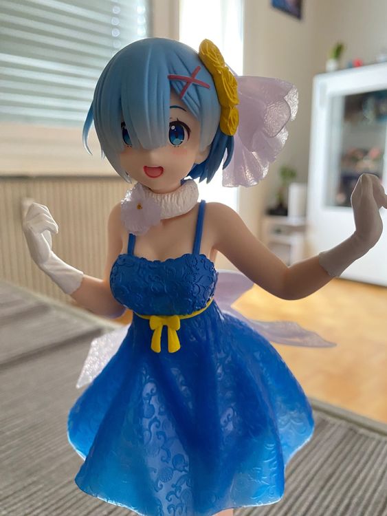 Newhope Re:Zero Rem Figur: Badeanzug-Modell Aus PVC, Ca. 14-22 Cm – Sammelbare Anime-Statue Für Vitrine Oder Schreibtisch