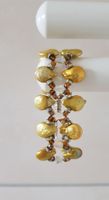 Armband mit echten Keshi-Perlen Unikat, L19,5 Magnetverschl.