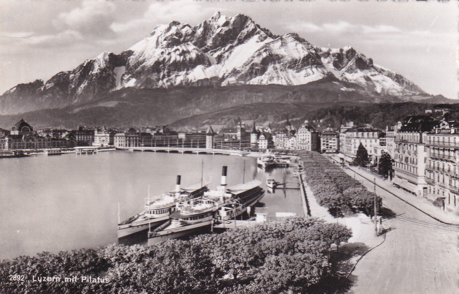 Ansichtskarten: Luzern mit Pilatus – Gebraucht aus Cormoret von Pascalll2001