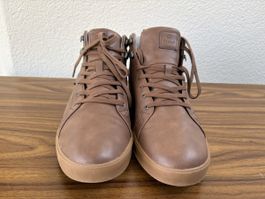 Saola Herren Sneaker braun Gr. 45 Leder waterproof