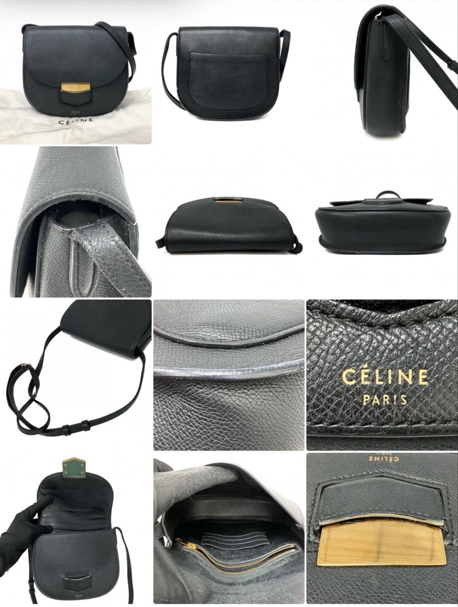 Celine Taschen für Damen: CELINE Trotteur Bag - Small, Black Leather, Excellent! (54) – Gebraucht aus St. Gallen von Atelier.W.Maison 8