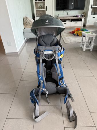 Deuter Kinder Rucksack Tragerucksack Blau Grau