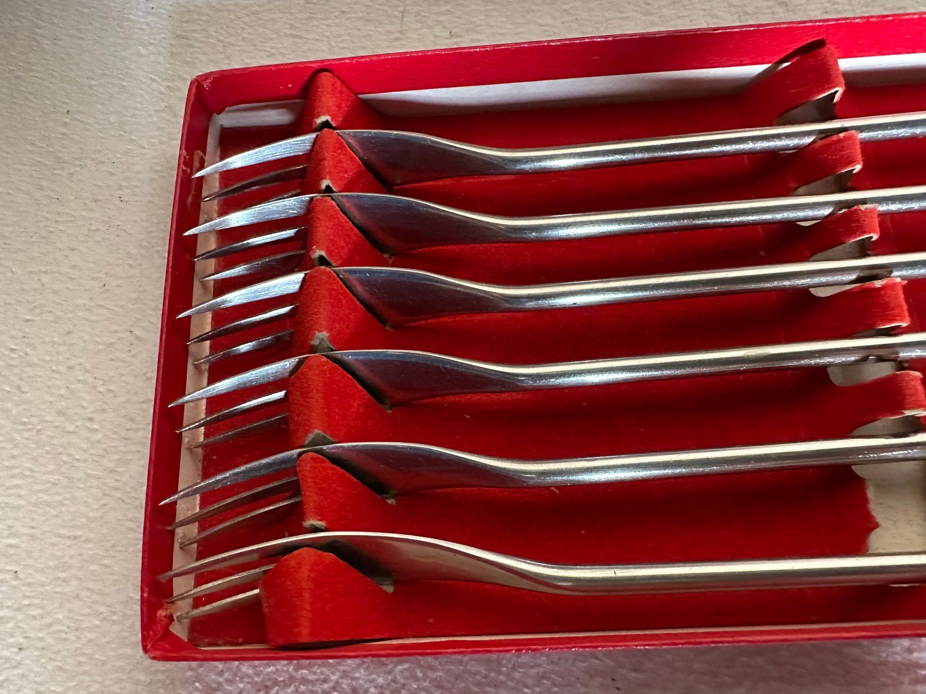 Forchette: 6 fourchettes à fondue au fromage – Usato da Ste-Croix venduto da mjmg 2