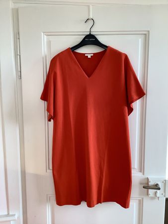 COS Shift Dress Mini in festem Jersey 100% Cotton orange M