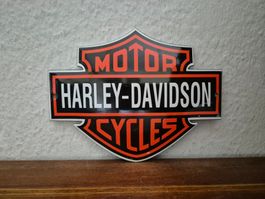 Emailschild Harley Davidson Motorrad Logo USA Emaille Schild