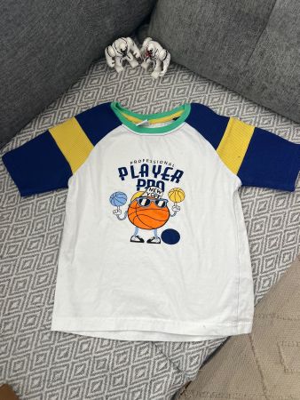T-SHIRT GR 116 MIT STRICKÄRMEL