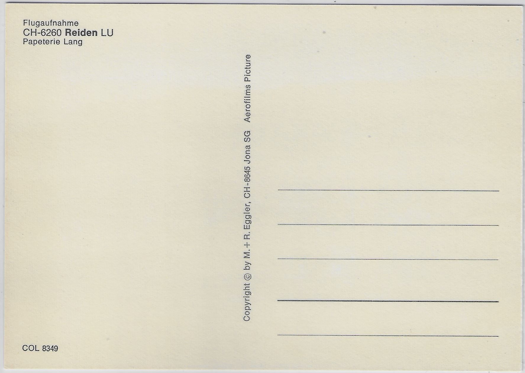 Cartoline postali: Flugaufnahme Reiden LU – Antico da Ettingen venduto da Kartenplanet 1