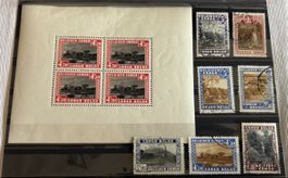Série de timbres du Congo, belge sur les parcs nationaux