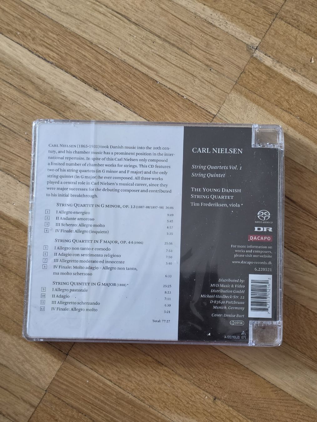 CD: SACD: Carl Nielsen String Quartets Vol. 1 – Nuovo e nell'imballaggio originale da Aesch BL venduto da immon 1