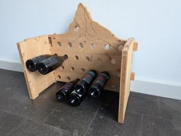 Weinregal Weinberg für 25 Flaschen aus Dreischichtplatten