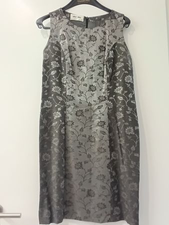  Damen Kleid floral grau für Partys Grösse L guter Zustand