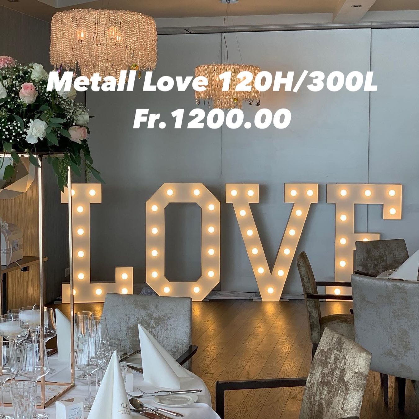 Tutte le decorazioni: LOVE LETTERS BELEUCHTET – Usato da Oftringen venduto da SCHIBLI1