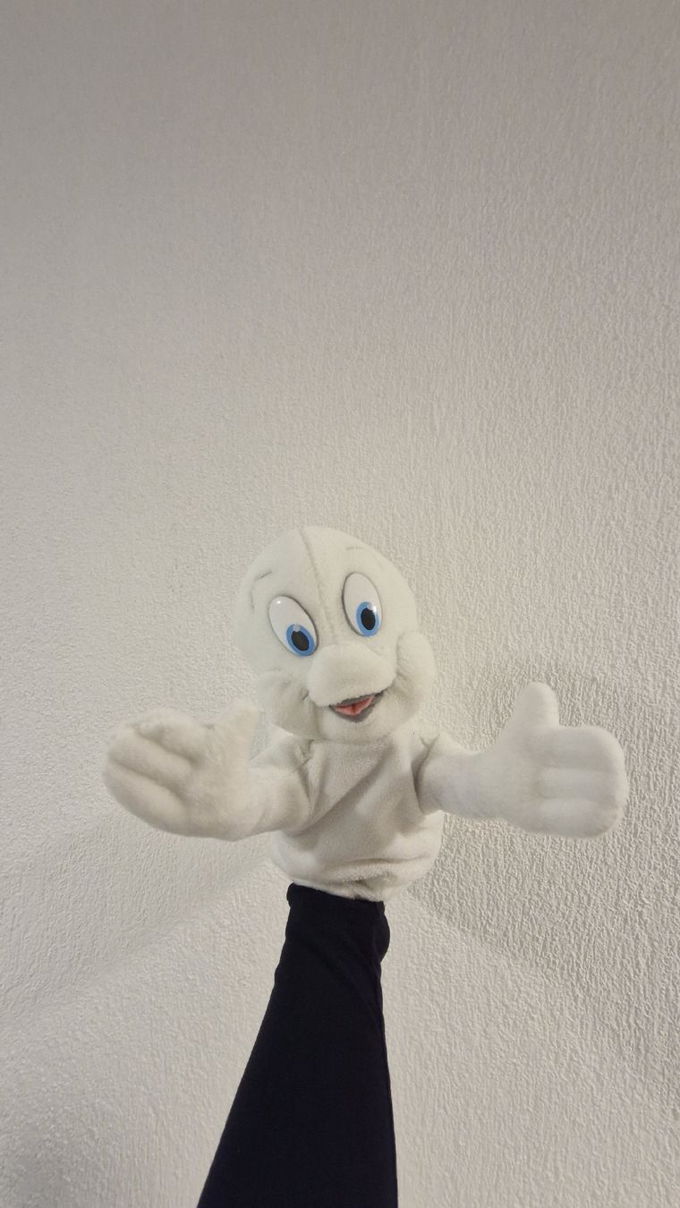 Spielzeuge: Vintage Casper Handpuppe, Plüschtier - 1995 – Gebraucht aus Forch von nadinepalermo