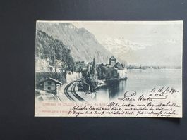 Postkarte 1900 Chillon uralt  (V499)