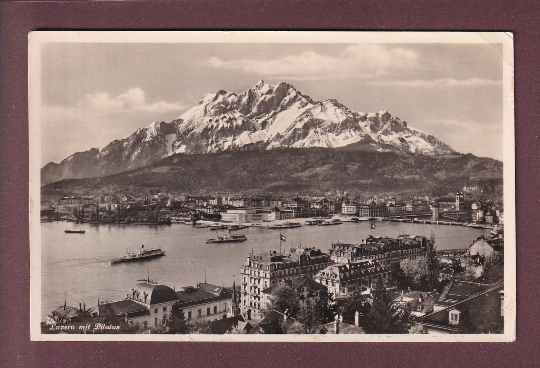 Ansichtskarten: LUZERN - Pilatus - Feldpost – Gebraucht aus Pully von nicecards