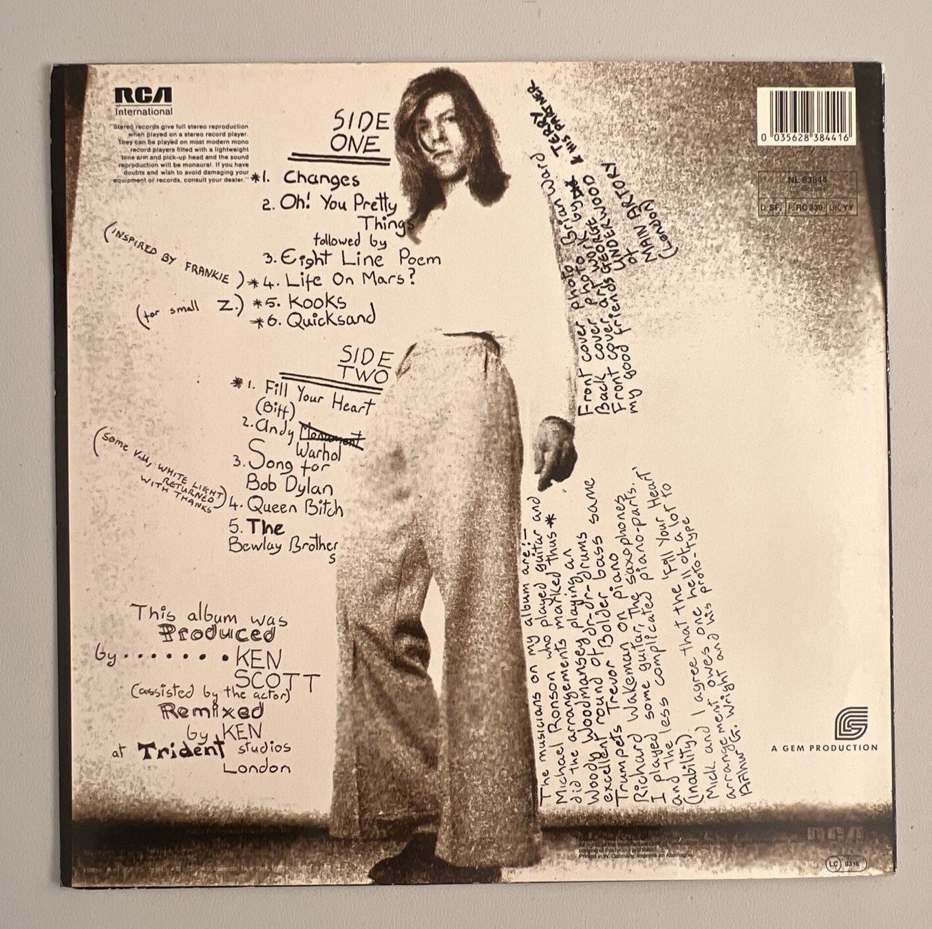 Schallplatten: David Bowie Hunky Dory – Gebraucht aus Thônex von lacomtessedesfees 7