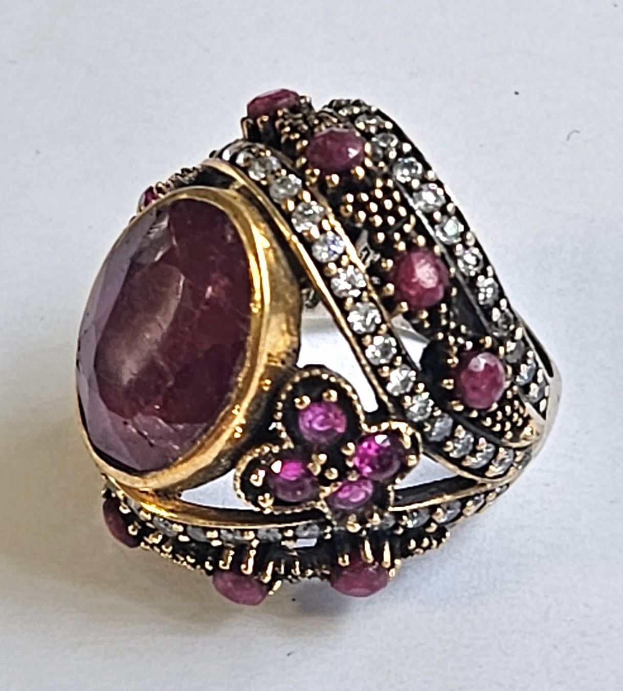 Ringe: Vintage Rubin Ring, 925er Silber – Neu (gemäss Beschreibung) aus Zürich von adriben 3