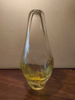 Glas Vase Murano Böhmisch... gelb vintage