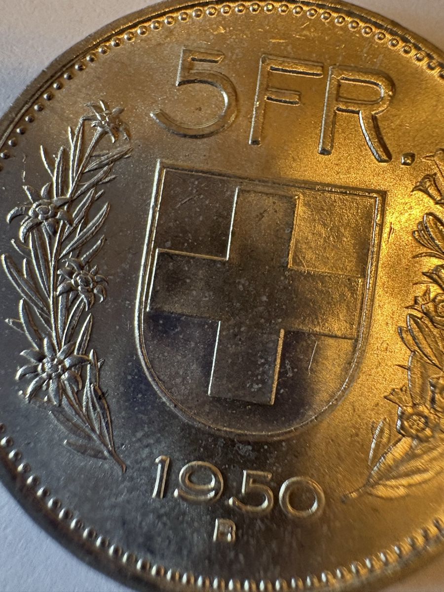 Tutti le monete: 5chf 1950, 1932, 1931 – Usato da Murten venduto da Tzaugg 2