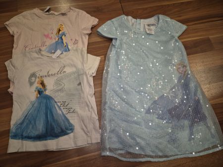 Kinder Kleider Paket: Cinderella & Elsa, Grösse 98/104 K7