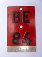 Velonummer BE 84