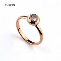Damenring Roségold mit Zirkonia Gr. 53 neu
