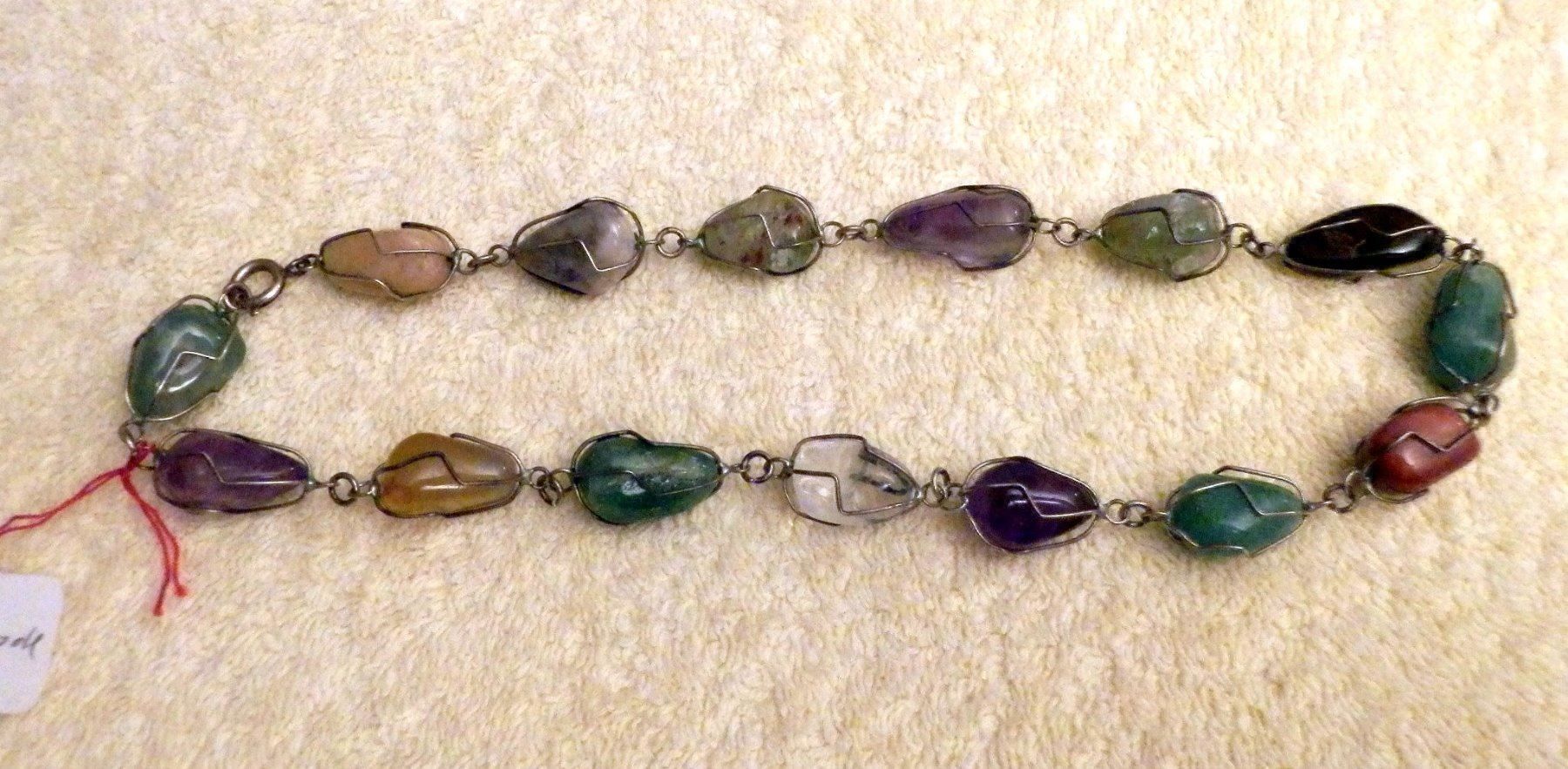 Catenine: Halskette, mit div. Edelsteinen, 44cm – Usato da Ueberstorf venduto da dinbau 7