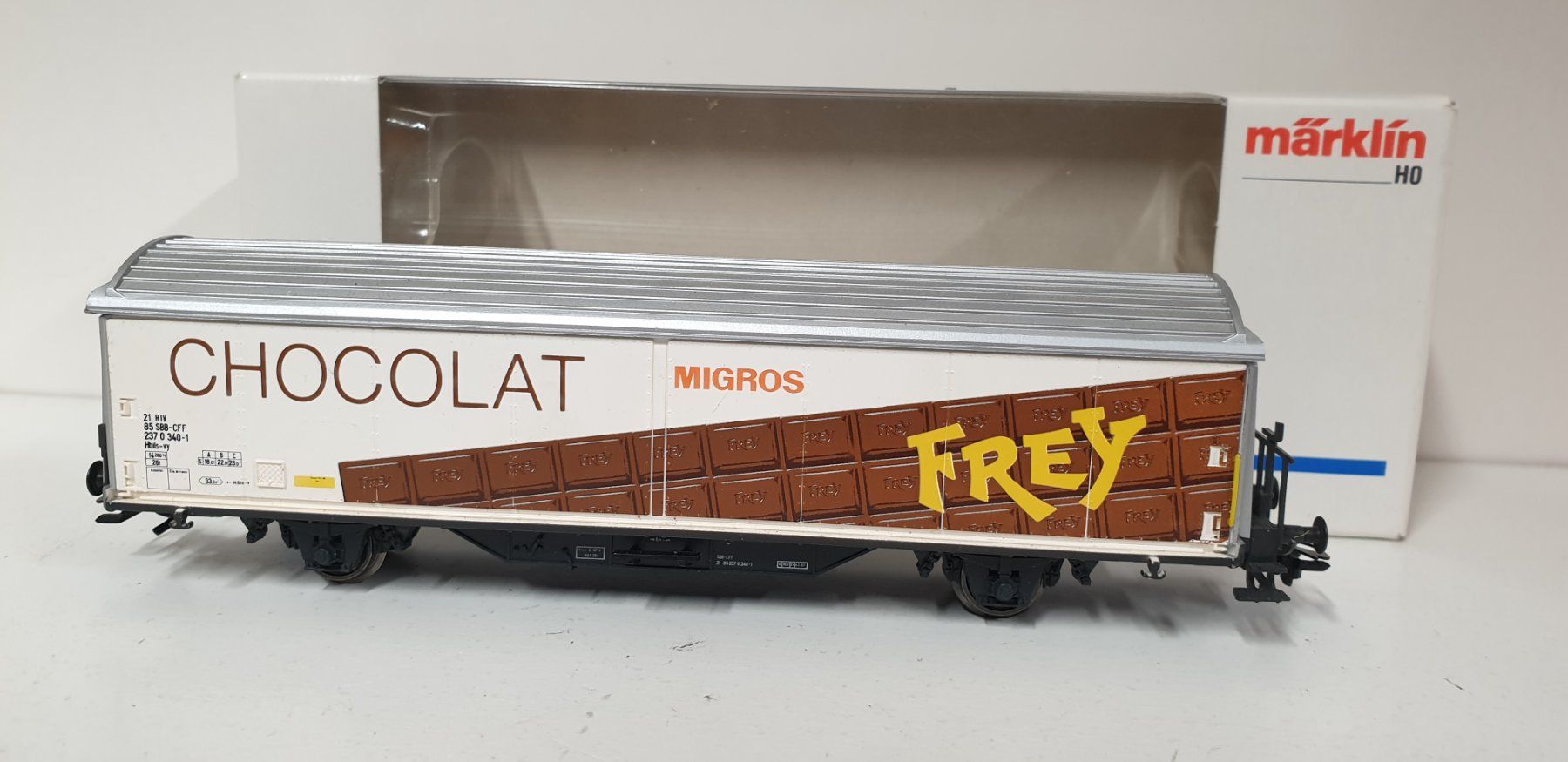 Märklin Modellini di ferrovie: Märklin SBB Hbils Frey Güterwagen H0/AC – Usato da Geroldswil venduto da TopTrain54