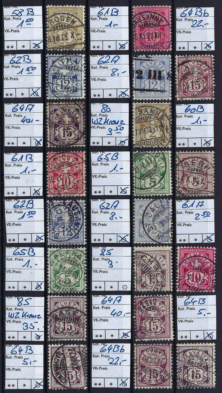 Tous les timbres: Ziermuster, verschiedene gute Werte gest. – D'occasion à Hitzkirch par walti1959