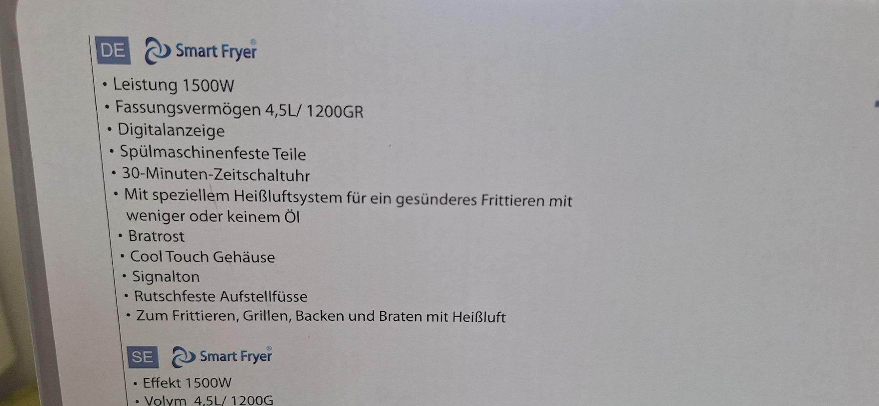 Küchengeräte: Airfryer – Neu (gemäss Beschreibung) aus Oberlunkhofen von Carlsen 3