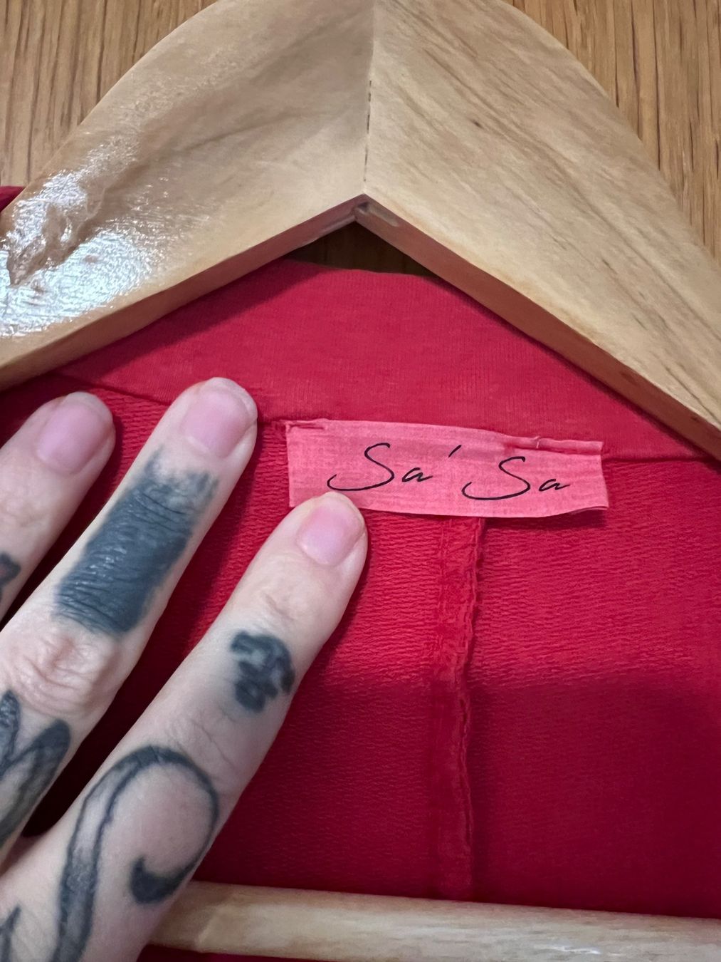Giacche: Roter, lässiger Sa'Sa' Blazer mit Nieten, Gr. L – Usato da Mumpf venduto da Roxy_Piercing 1