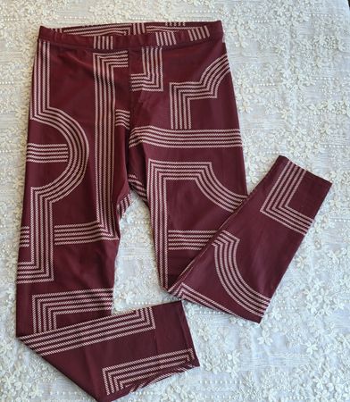 HM Leggings, Gr. XL, Rot-Weiss,Neu