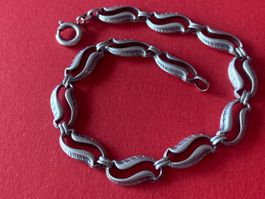 Armband silber blätter Jugendstil (800)
