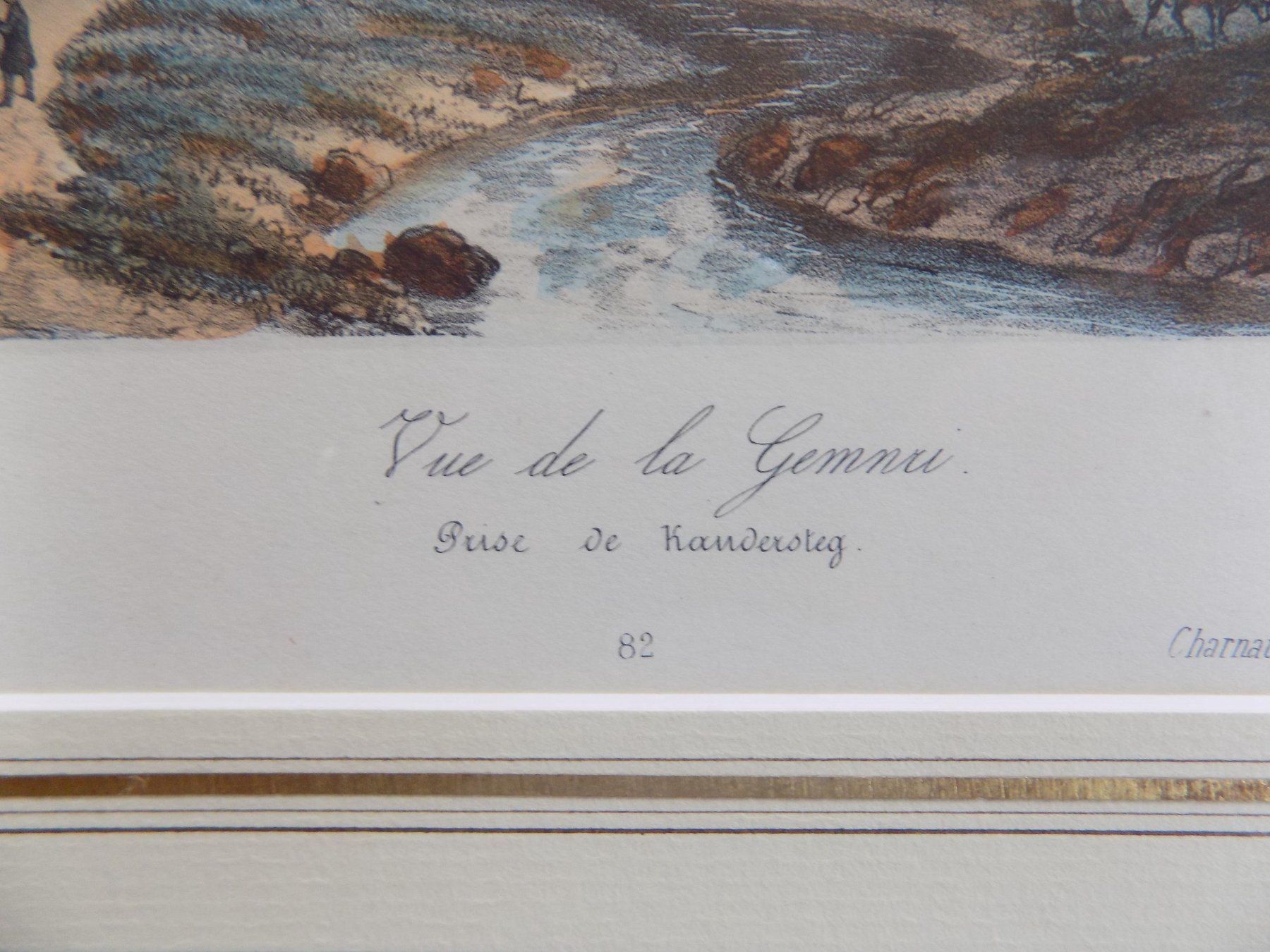 Incisioni: Vue de la Gemmi Kandersteg – Usato da Risch venduto da Rischli15 3