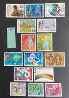 Lot Schweizer ET Briefmarken Sätze 1989 - 1993