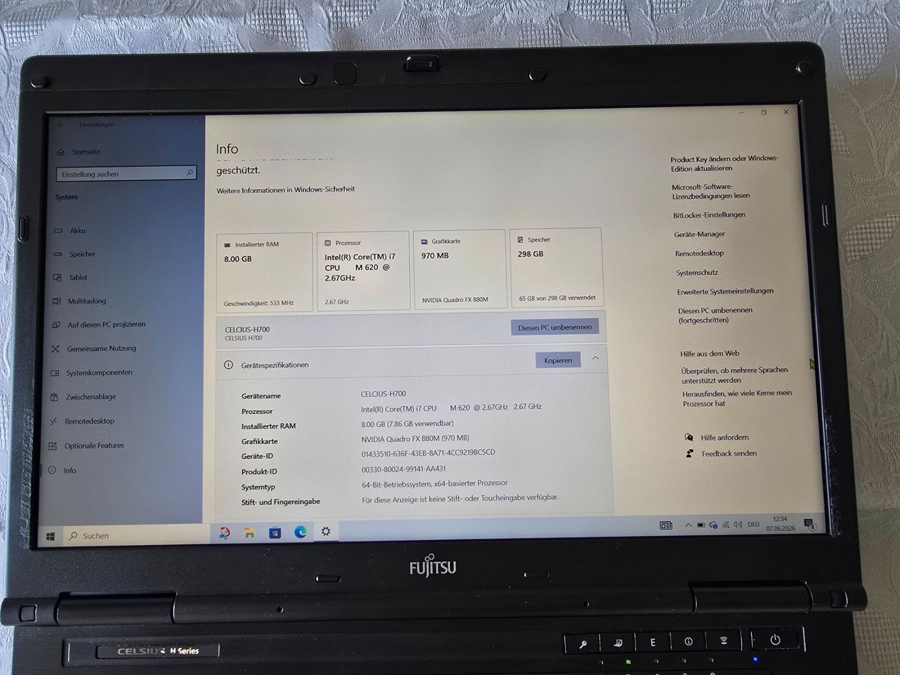 Fujitsu Notebook: Fujitsu CELSIUS-H700, Dockingstation, Laptoptasche, Zubehör – Usato da Wetzikon ZH venduto da Tonido 6