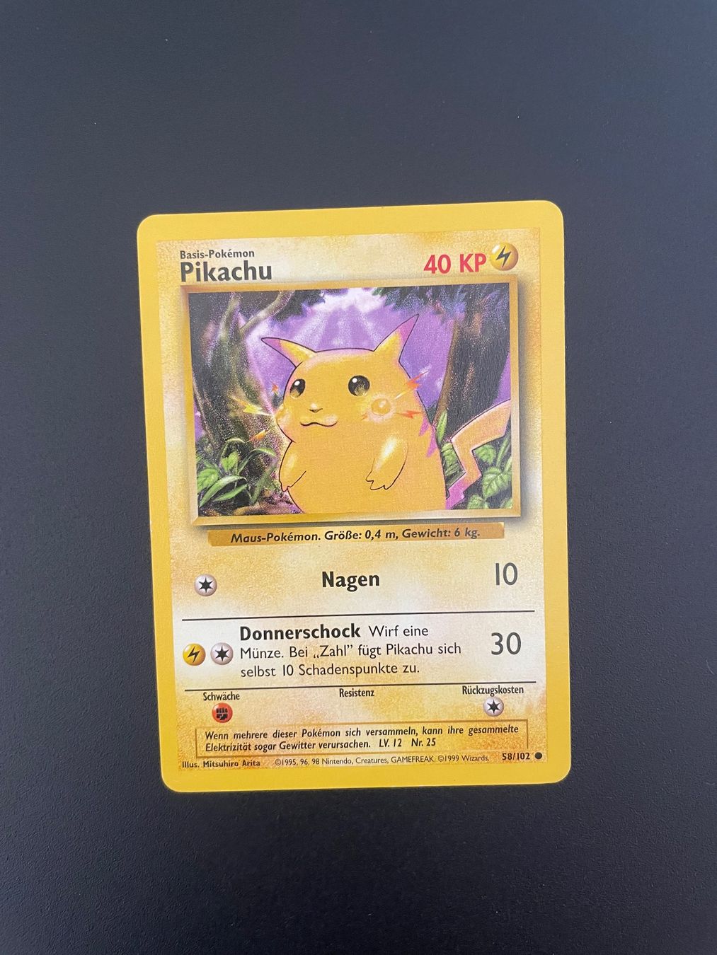 Pokémon Carte collezionabili: Pokémon Base Set Pikachu 58/102 – Usato da Zürich venduto da kev_c5cb