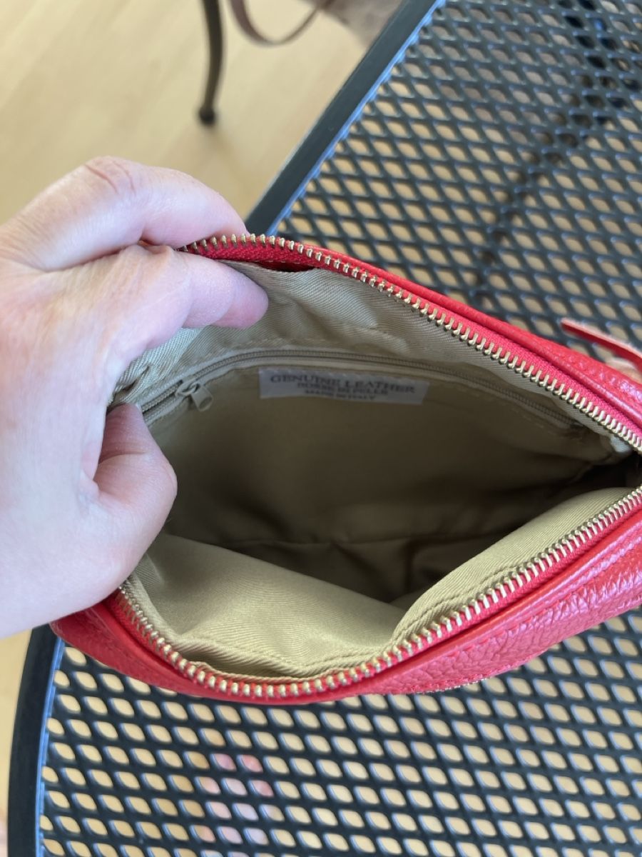 Borse da donna: Kleine rote Tasche aus Leder – Usato da Lindau venduto da Caemi77 3