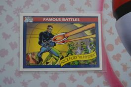 Marvel Universe 1990 Trading Cards - Nick Fury vs. Hydra