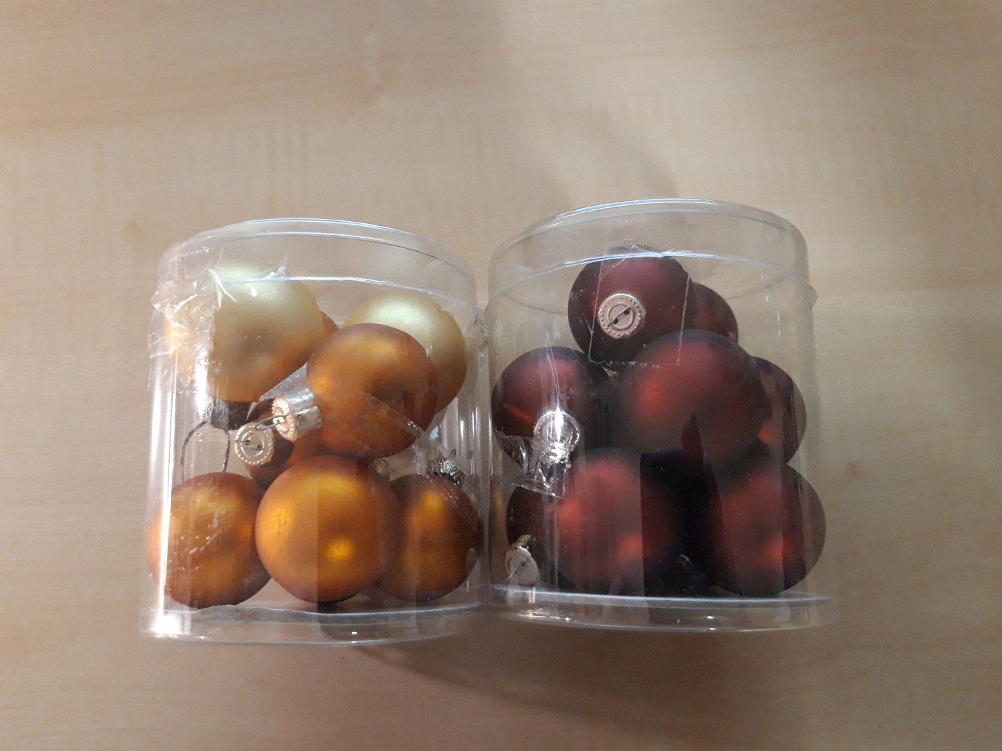 Tutte le decorazioni: Weihnachtskugeln klein 2er Set rot und orange – Usato da Egliswil venduto da Cracky81 1
