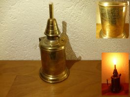 Antike seltene Lampe-Olympe 1860 Garantie Veritable